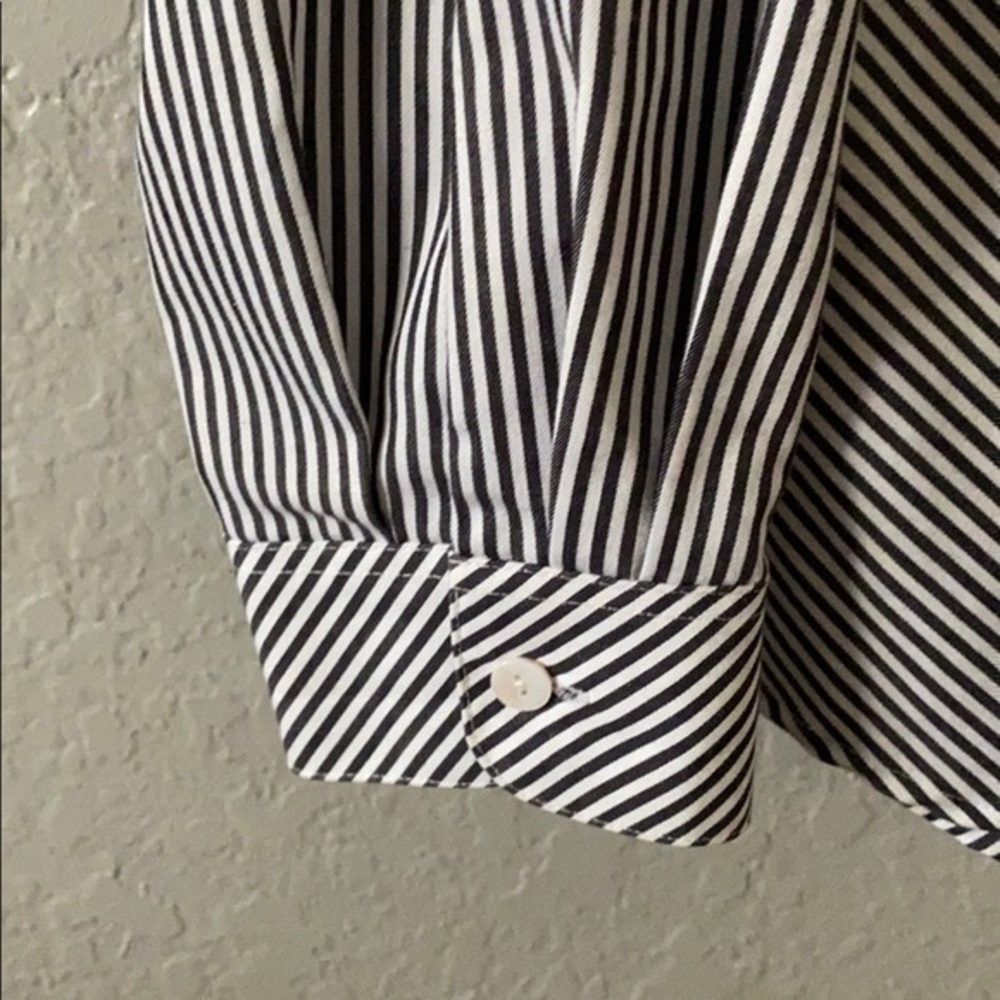 Women foxcroft striped shirt sz 16 - Picture 5 of 9